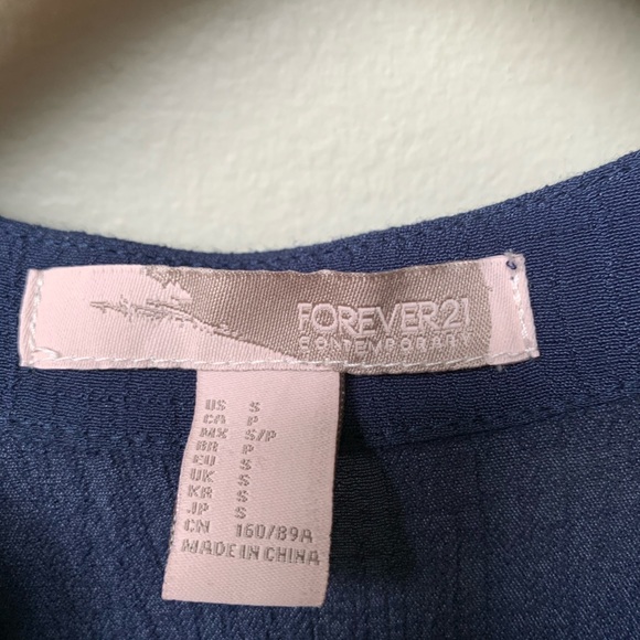 Forever 21 Indigo Long Dress Sleeveless Maxi + matching slip potential 2 looks! - Picture 6 of 16